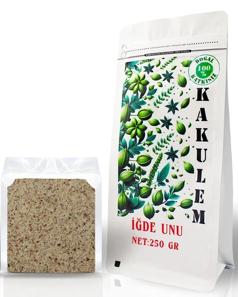 Kakulem GLUTENSİZ SERTİFİKALI İğde ve Çekirdeği Unu Tozu 250 GR ürün görseli 1