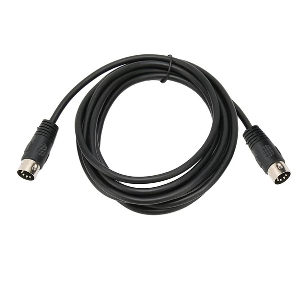 5 pin DIN erkek erkek midi kablo midi ses uzatma kablosu 1.5m ürün görseli 1