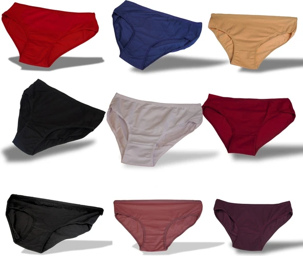 Kadın Külot Bikini Karışık Renk 4 adet BAMBU ürün görseli 1