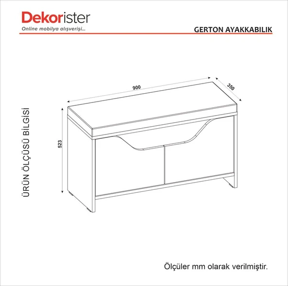 Dekorister Gerton Ayakkabılık Sepet - Resim 8