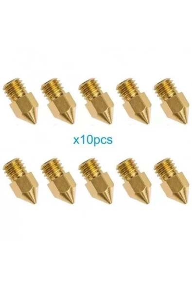 CSA Mist 0.4mm Mk8 Nozzle 10'lu Paket ürün görseli 1