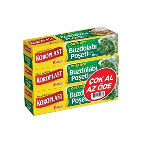 KOROPLAST BUZDOLABİ POSETİ ÜÇLÜ AVANTAJ SET ürün görseli 1