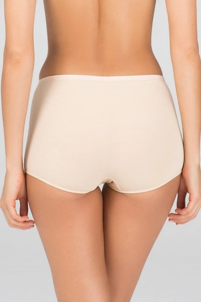 Kom Basic Kadın Short Külot 2li Ten Renk - Resim 4