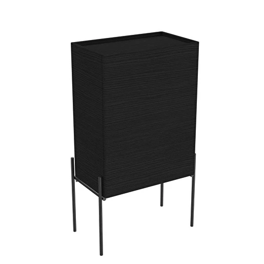 Vitra Equal Orta Ünite, 45 cm, Hareli Siyah Meşe (Sağ) 64118 ürün görseli 1