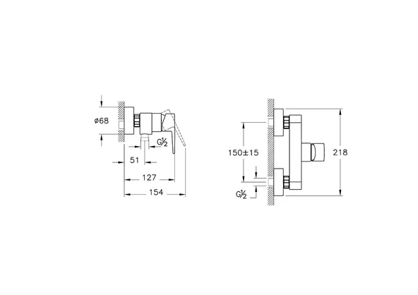 Artema Duş Bataryası, Flow Square, A42931 - Resim 2