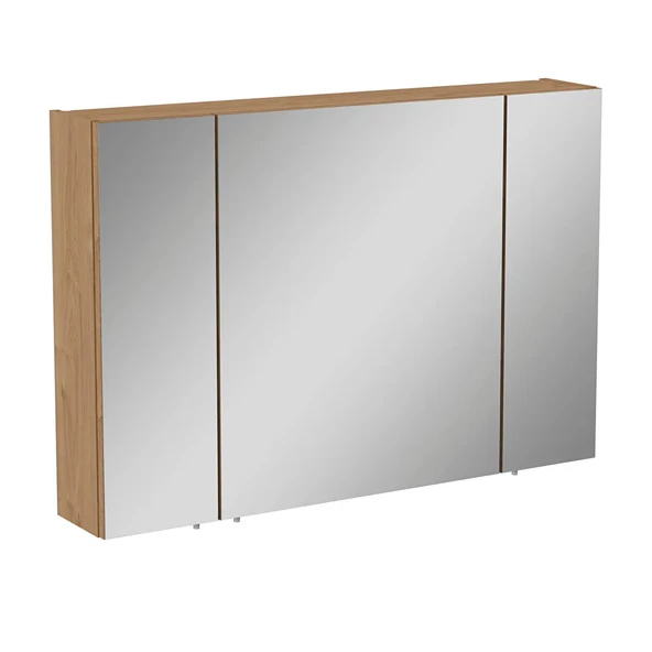 Vitra Mia Asimetrik Dolaplı Ayna, 100 cm, Altın Meşe 67753 ürün görseli 1