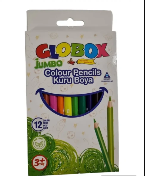 12'li Jumbo Üçgen Kuru Boya - Resim 2