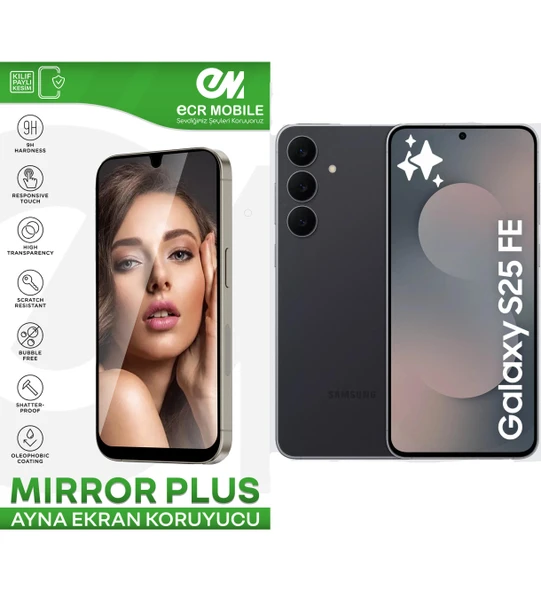 Samsung Galaxy S25 FE ile Uyumlu Esnek Ayna(Mirror) 9H Nano Ekran Koruyucu ürün görseli 1