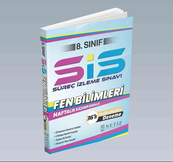 Netiz 8.Sınıf Fen Bilimleri Sis Süreç İzleme Sınavları ( Haftalık Kazanım Denemeleri) ürün görseli 1