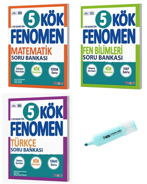 5. Sınıf KÖK Serisi Matematik Fen Bilimleri  Ve Türkçe Soru Bankası ürün görseli 1