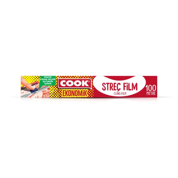 Cook Streç Film 30 cm x 100 Mt Kayar Bıçak Hediyeli ürün görseli 1