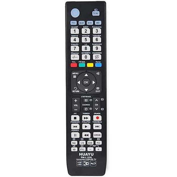Huayu RM-L1050 TV-SAT-DVD-BD Universal Kumanda ürün görseli 1