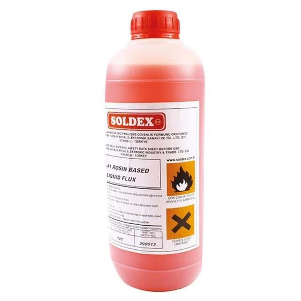 Soldex ASR-41 1 Lt. Köpürebilir Reçine Bazlı Sıvı Flux ürün görseli 1