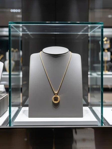 Jade'm Gold Paslanmaz Çelik Dört Yapraklı Yonca Kolye - Resim 6