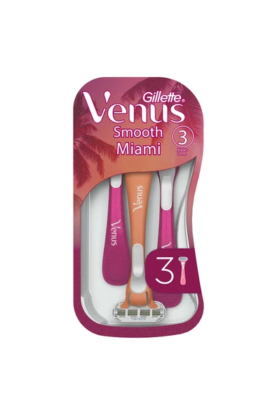 Gillette Venus Smooth Miami 3 Lü ürün görseli 1