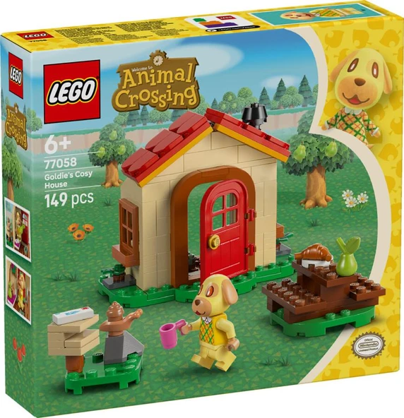 LEGO Animal Crossing 77058 Goldie's Cosy House ürün görseli 1