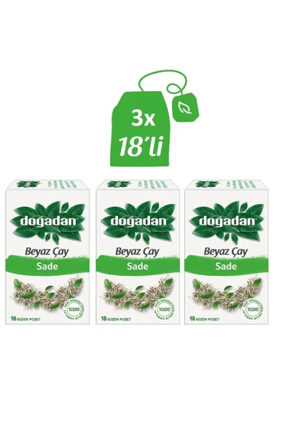 Doğadan Beyaz Çay Sade 28 g x 3 ürün görseli 1