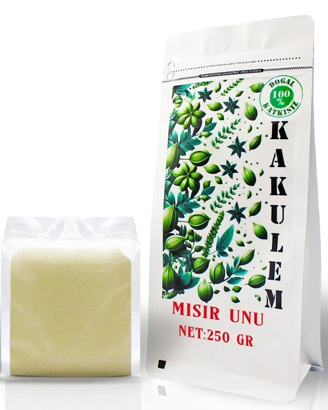 KAKULEM GLUTENSİZ SERTİFİKALI Ata Tohum Yerli Mısır Unu 250 GR ürün görseli 1