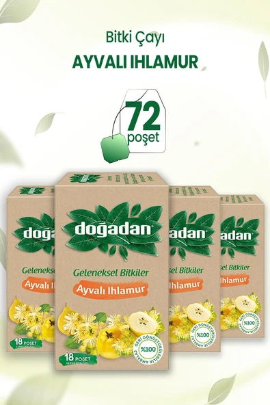 Doğadan Ayvalı Ihlamur Çay 18'li x 4 Adet ürün görseli 1