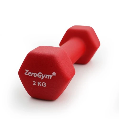 Zerogym Neopren Kaplı  İçi Demir Dambıl 2 kg Kırmızı 1 Adet ürün görseli 1