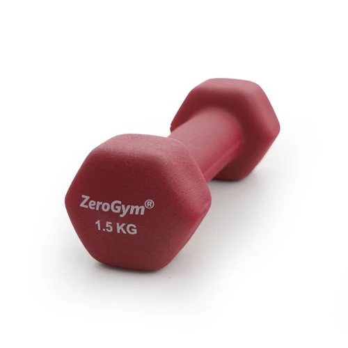 Zerogym Neopren Kaplı  İçi Demir Dambıl 1,5 kg Mor 1 Adet ürün görseli 1