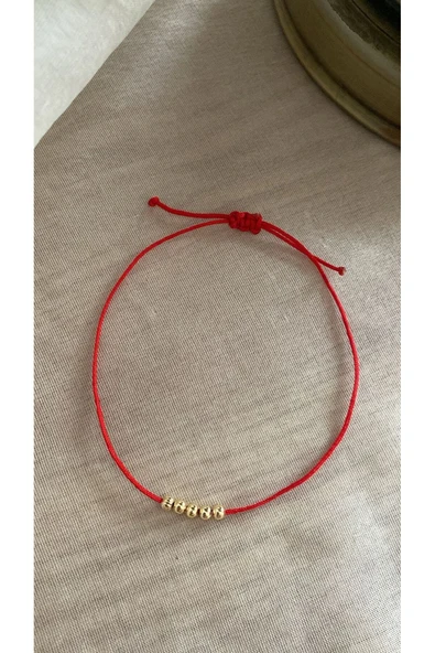 BAE ATOLYE Kırmızı Top Bileklik ürün görseli 1