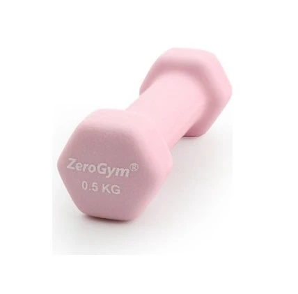 Zerogym Neopren Kaplı  İçi Demir Dambıl 0,5 kg Pembe 1 Adet ürün görseli 1