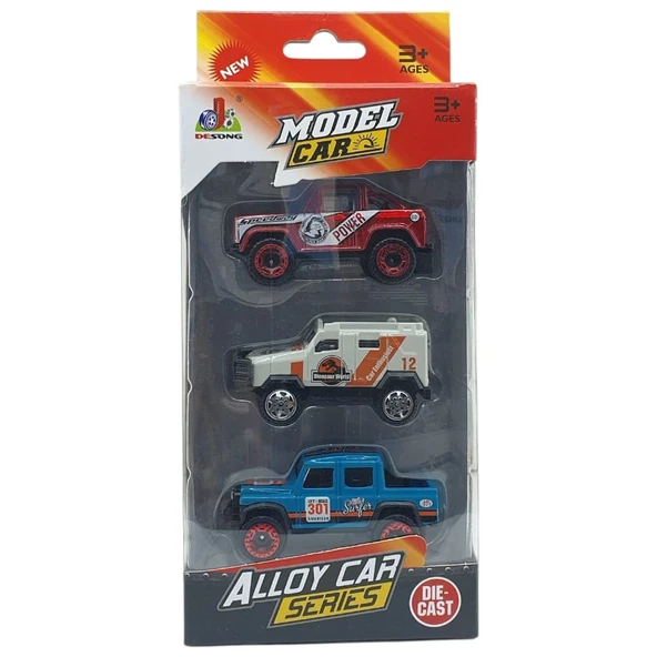 3'lü Araba Off-Road Seti - Die Cast - DS045 - Resim 5