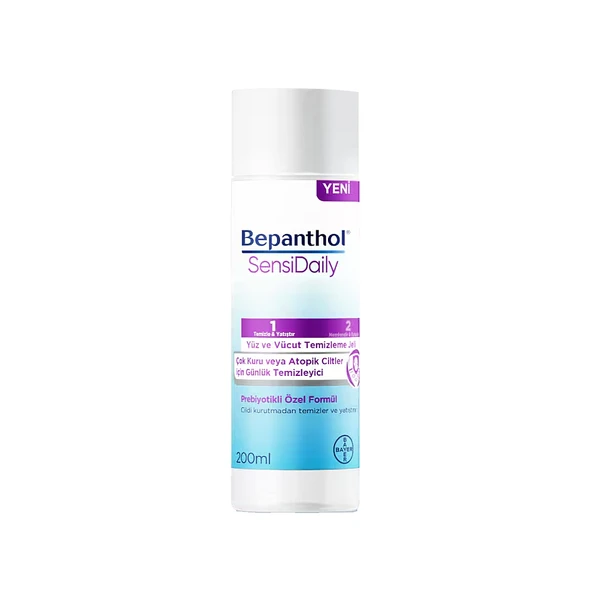Bepanthol SensiDaily Yüz ve Vücut Temizleme Jeli 200 ml ürün görseli 1