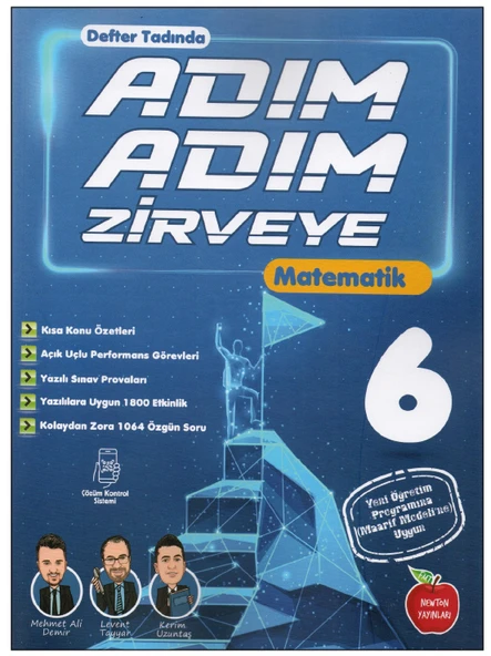 Newton 6.Sınıf Adım Adım Zirveye  Matematik Soru Bankası ürün görseli 1
