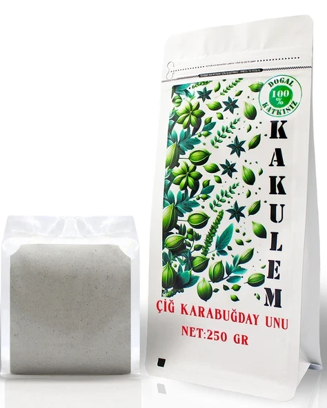 KAKULEM GLUTENSİZ SERTİFİKALI Çiğ Karabuğday Unu 250 GR Greçka Unu ürün görseli 1