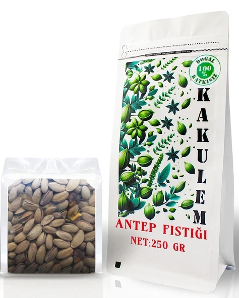 KAKULEM SERTİFİKALI Ana Çıtlak Kavrulmuş Antep Fıstığı 250 GR ürün görseli 1