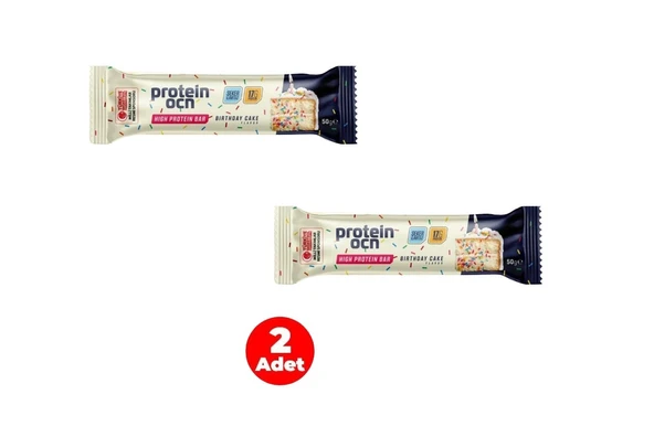 PROTEİNOCEAN Birthday Cake Protein Bar 50g (2 Adet) ürün görseli 1