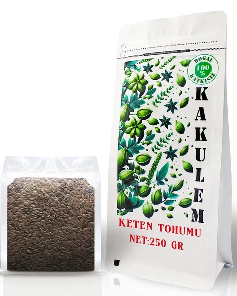 KAKULEM SERTİFİKALI Temiz Katkısız Keten Tohumu 250 GR ürün görseli 1
