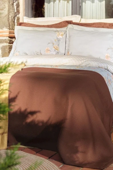Karaca Home Clara Kahve Çift Kişilik Winter Set - Resim 2