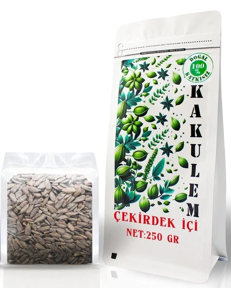 KAKULEM SERTİFİKALI Yerli Çiğ Ay Çekirdeği İçi 250 GR ürün görseli 1