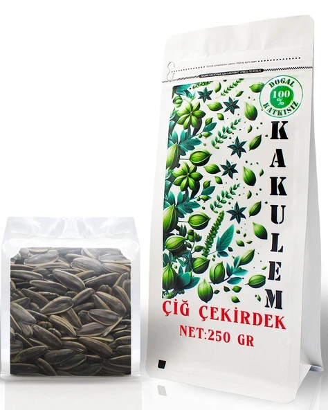 KAKULEM SERTİFİKALI Yerli Premium Büyük Boy Çiğ Ay Çekirdek 250 GR ürün görseli 1