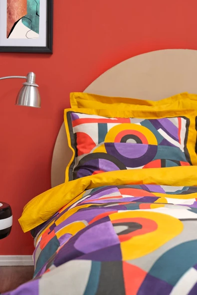 Karaca Home Sorbet Kırmızı Tek Kişilik Welsoft Nevresim Battaniye Takımı ürün görseli 1