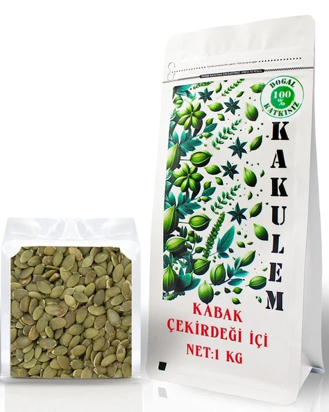KAKULEM SERTİFİKALI Katkısız Çiğ Kabak Çekirdeği İçi 1 KG ürün görseli 1