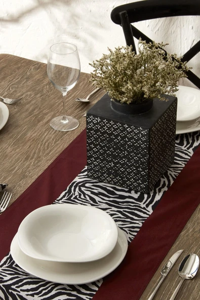 Karaca Home Zebra Desenli Runner 140x200 cm  ürün görseli 1