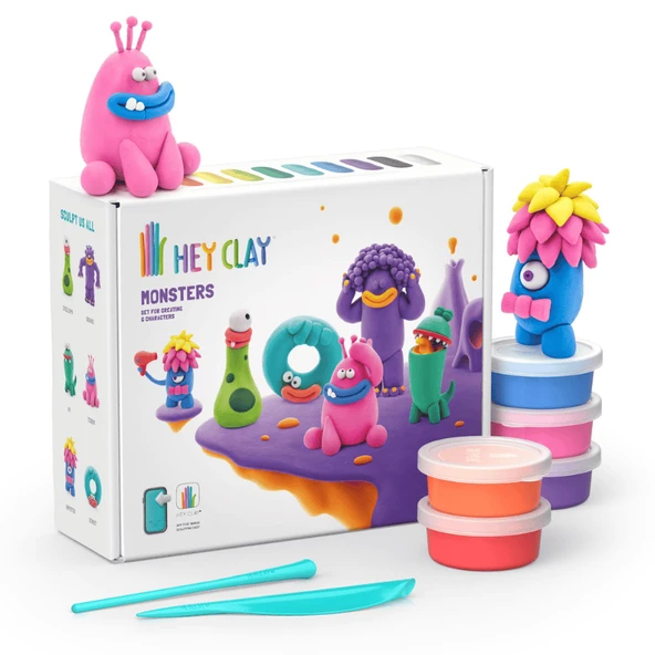 Hey Clay Yaratıcı Kil Seti - Monsters ürün görseli 1
