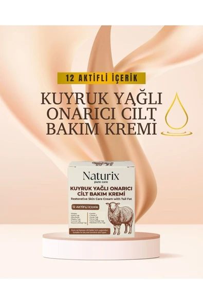 Kuyruk Yağlı Cilt Bakım Kremi 50ml | 12 Doğal Kaynaklı İçerikli Nemlendirici Bakım Kremi ürün görseli 1