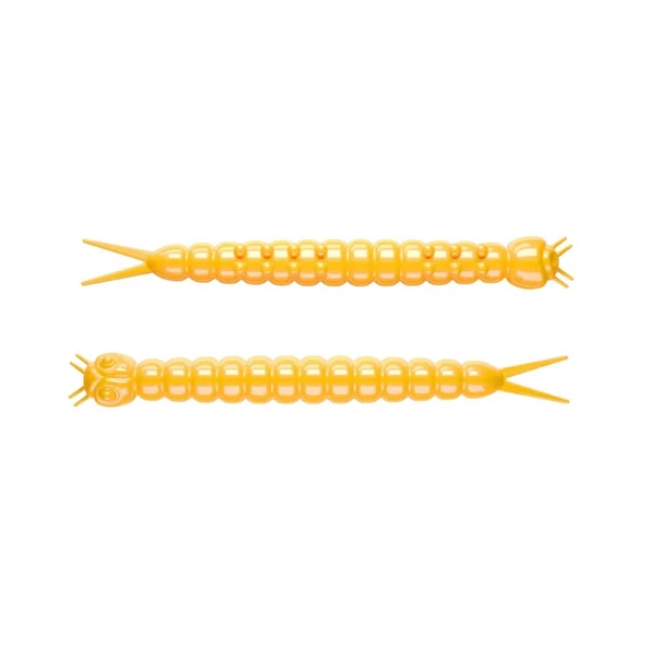 Libra Lures Slight Worm Garlic Suni Yem  008 - DARK YELLOW 38MM ürün görseli 1
