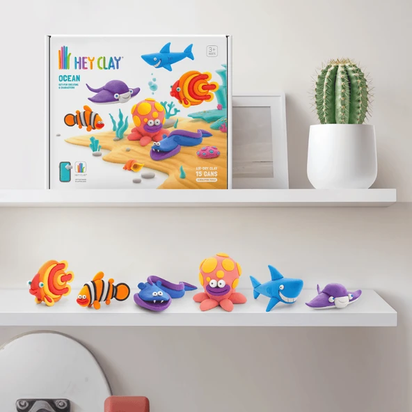 Hey Clay Yaratıcı Kil Seti - Ocean - Resim 8