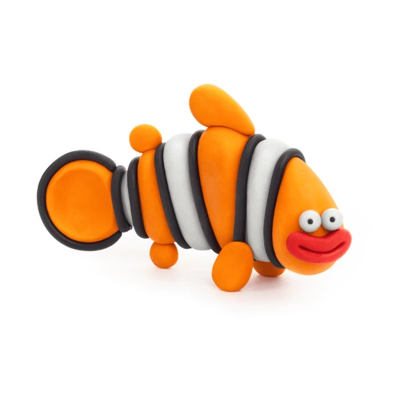 Hey Clay Yaratıcı Kil Seti - Clownfish, Discus Fish, Eel - Resim 6