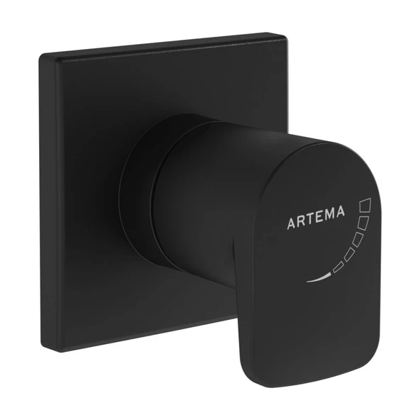Artema Root Round Ankastre Stop Valf A4272936 Mat Siyah ürün görseli 1