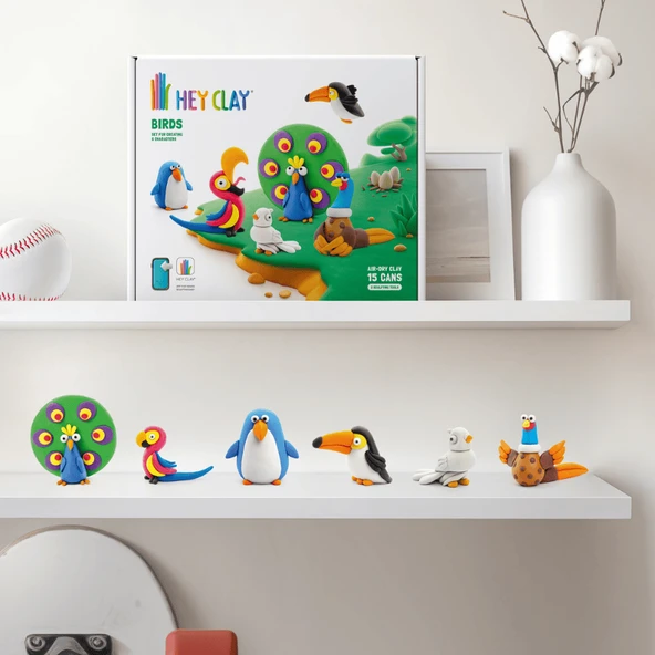 Hey Clay Yaratıcı Kil Seti - Birds - Resim 6
