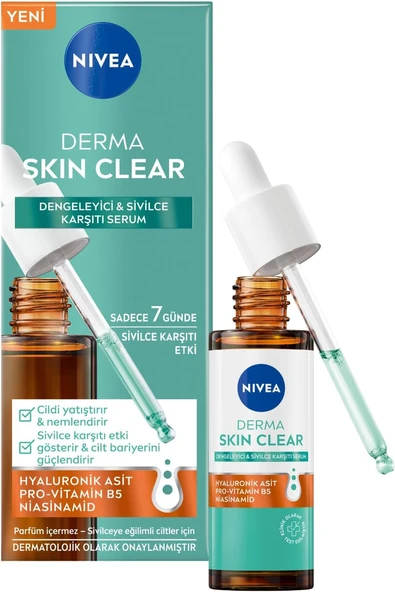Nivea Derma Skin Clear Dengeleyici ve Sivilce Karşıtı Serum 30ml ürün görseli 1