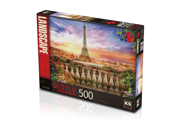 KS Puzzle 500 Parça Sunset İn Eiffel Eyfel'de Günbatımı ürün görseli 1