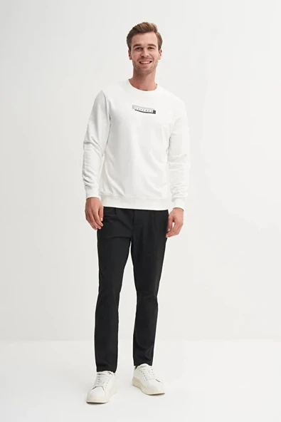 Cazador Pamuk Karışımlı Mevsimlik 3 İplik Slim Fit Sweatshirt-53875 ürün görseli 1